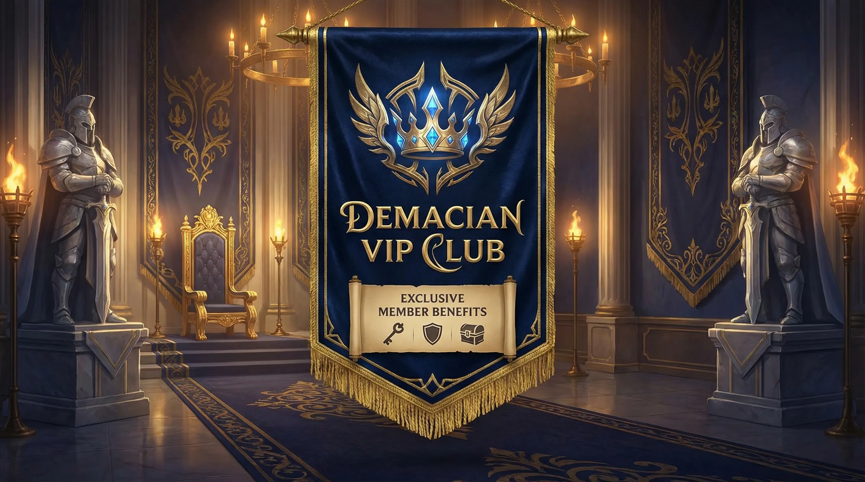 Clube VIP stakebet - Sala do trono demaciana exclusiva